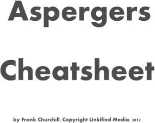 Product picture Aspergers Cheatsheet